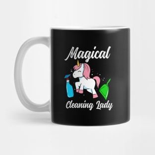 Unicorn cleaning lady Mug